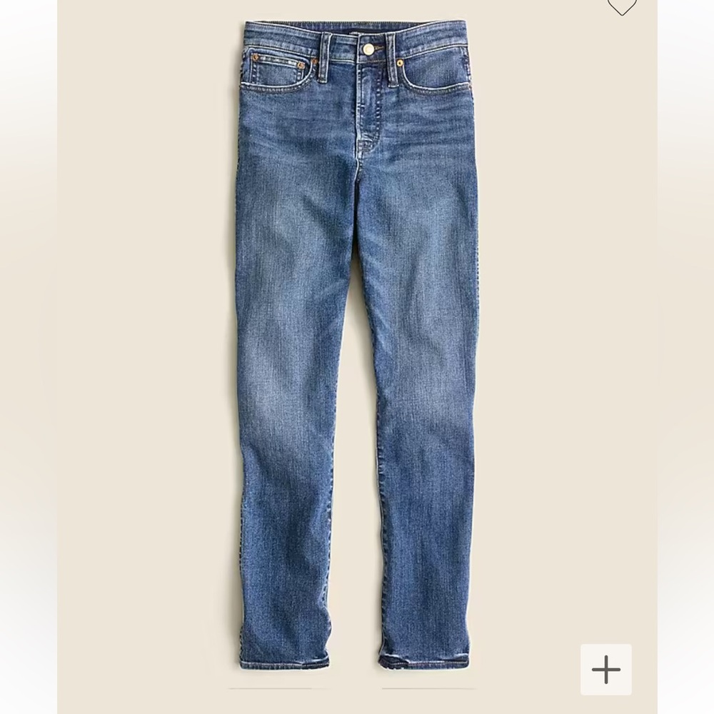 J. Crew curvy vintage slim- straight jean in warm surf wash